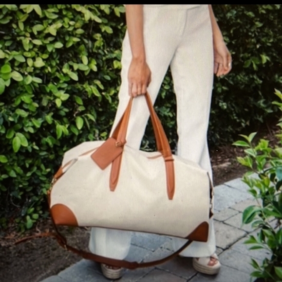 HENNY + LEV Handbags - Henny + Lev Canvas Weekender bag, adjustable, detachable straps, vegan leather